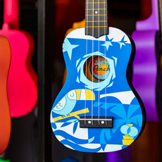Amahi Amahi Soprano Ukulele with Blue Bird Design