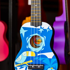 Amahi Amahi Soprano Ukulele with Blue Bird Design