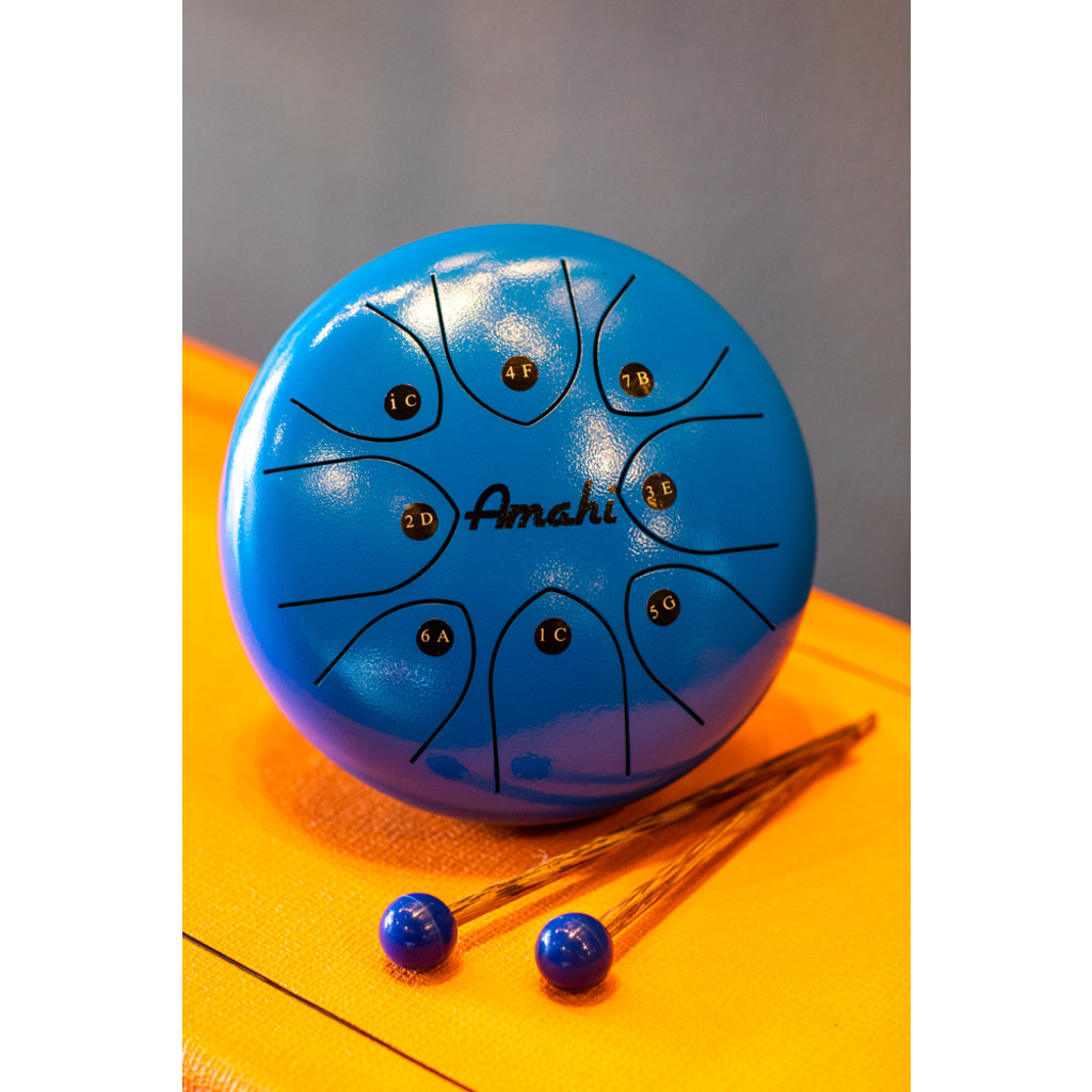 Amahi Amahi 8" Steel Tongue Drum (Blue)