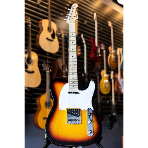 Aria Aria Pro II 615-Frontier Series Electric Guitar - 3 Tone Sunburst w/Maple Fingerboard Aria Aria Pro II 615-Frontier Series Electric Guitar - 3 Tone Sunburst w/Maple Fingerboard