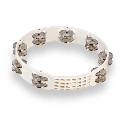 LP LP Aspire 10" White Steel Tambourine LP LP Aspire 10" White Steel Tambourine