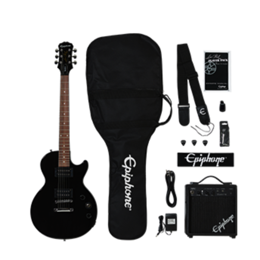 Epiphone Epiphone Les Paul Player Pack - Ebony (In-Store Pickup Only)