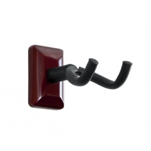 Gator Frameworks GFW Guitar Wall Hanger with Cherry Finish Gator Frameworks GFW Guitar Wall Hanger with Cherry Finish