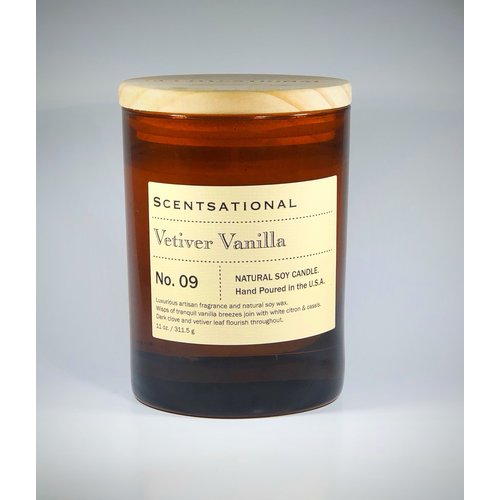 Scentsational Apothecary - Vetiver Vanilla No. 09 Candle Scentsational Apothecary - Vetiver Vanilla No. 09 Candle