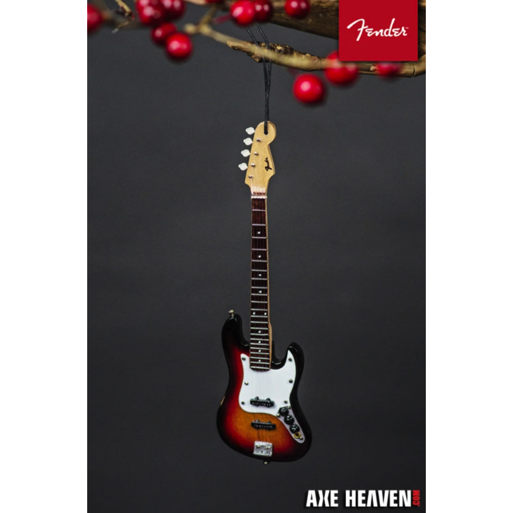 Axe Heaven Fender Jazz Bass Sunburst - 6" Holiday Ornament