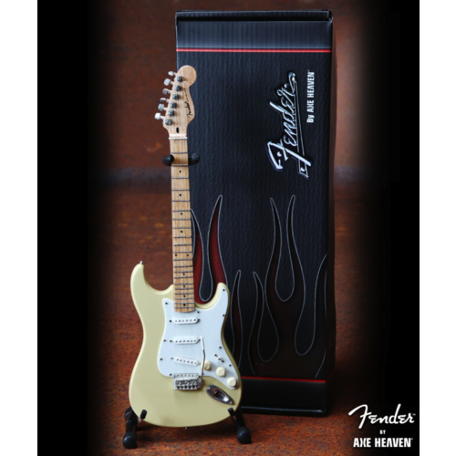 Axe Haven Cream Fender Strat Miniature Guitar Replica - Officially Licensed Axe Haven Cream Fender Strat Miniature Guitar Replica - Officially Licensed