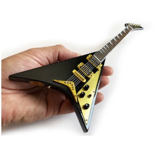 Axe Haven Randy's Signature Black Concorde V Miniature Guitar Replica Collectible Axe Haven Randy's Signature Black Concorde V Miniature Guitar Replica Collectible