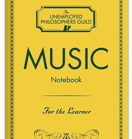 The Unemployed Philosophers Guild Music Staff Paper Notebook