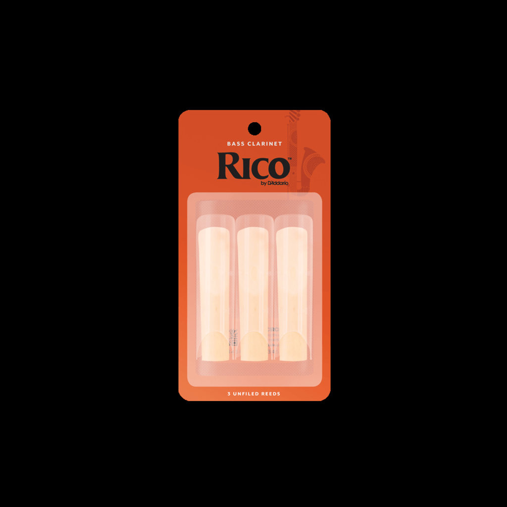 Rico Rico by D'Addario Bass Clarinet Reeds, Strength 2.0 (3 pack)