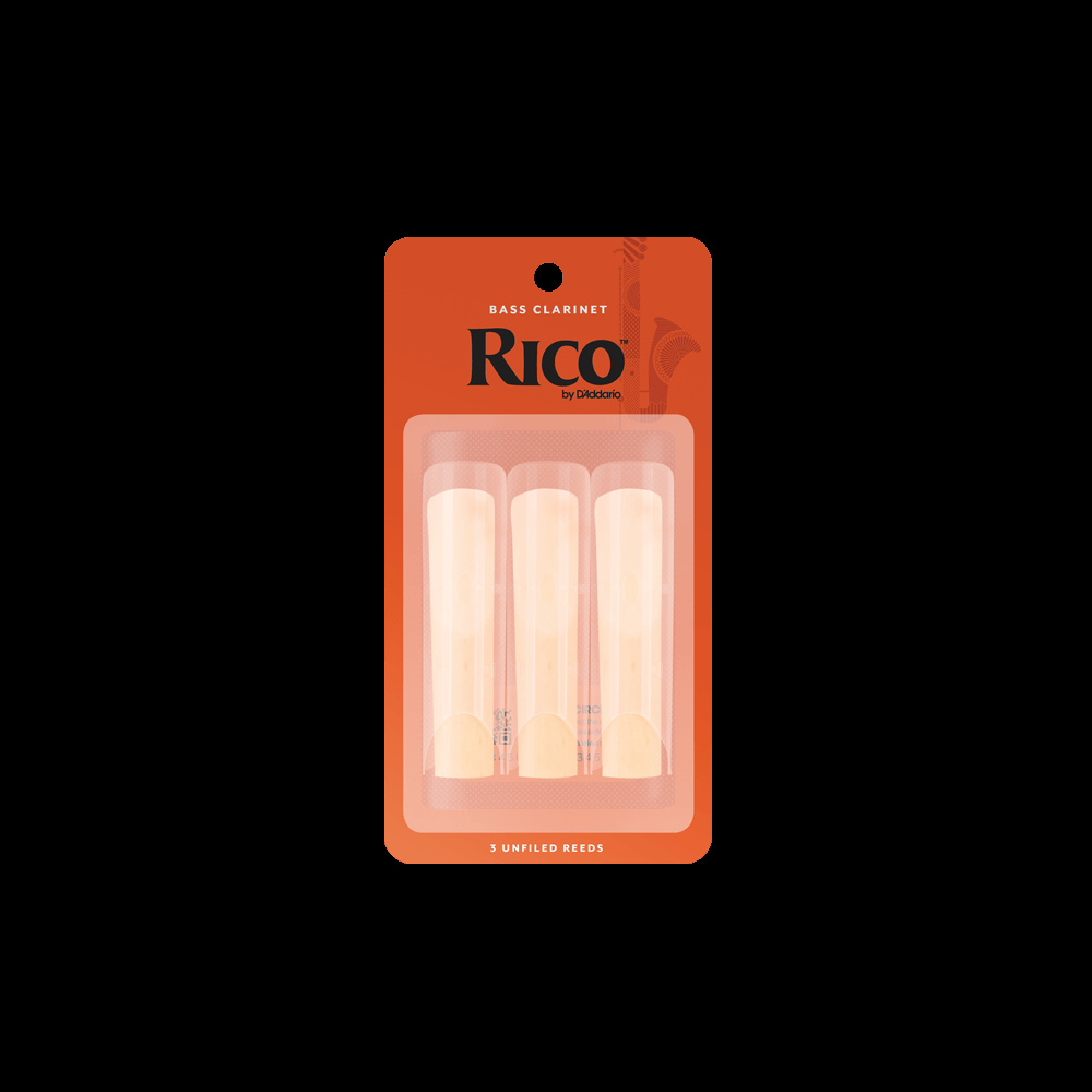 Rico Bass Clarinet Reeds (3 pack) Strength 2.0