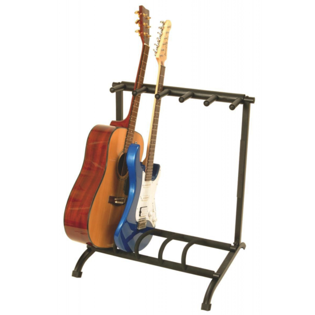 On-Stage On-Stage Foldable Multi-Guitar Rack for 5 Guitars/Basses