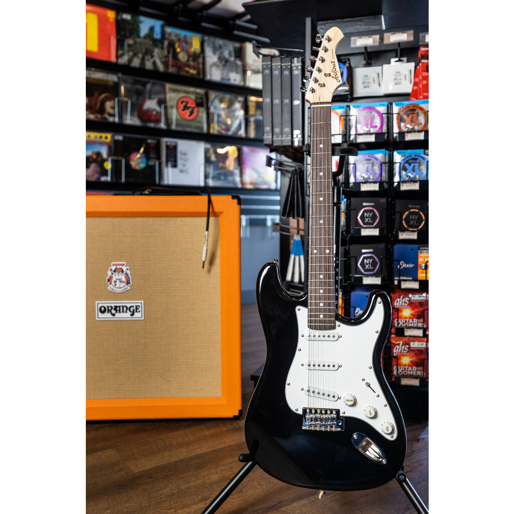 Aria Aria Pro II STG Series Electric Guitar (Black)