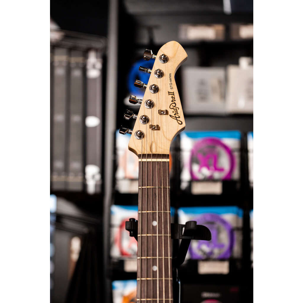 Aria Aria Pro II STG Series Electric Guitar (Black)