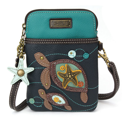 Chala CellPhone Crossbody - Turtles - Navy Chala CellPhone Crossbody - Turtles - Navy