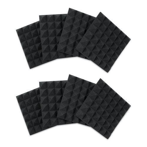 Gator Frameworks Gator Frameworks 12"x12"x2" Acoustic Pyramid Panels (8 Pack) - Charcoal Gator Frameworks Gator Frameworks 12"x12"x2" Acoustic Pyramid Panels (8 Pack) - Charcoal