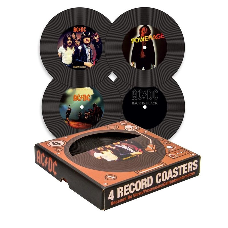 AC/DC Record Coasters (4 pack)