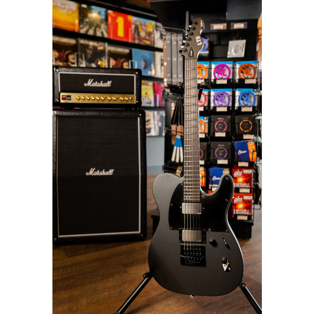 ESP/LTD LTD TE-1000 Electric Guitar with Evertune (Charcoal Metallic Satin)