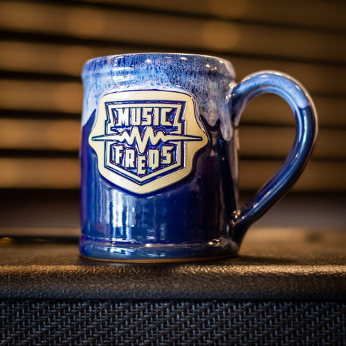 Music Freqs Handmade Mug (Blue) Music Freqs Handmade Mug (Blue)