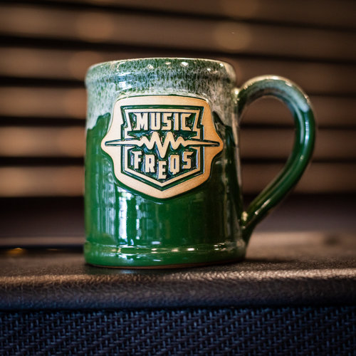 Music Freqs Handmade Mug (Green) Music Freqs Handmade Mug (Green)
