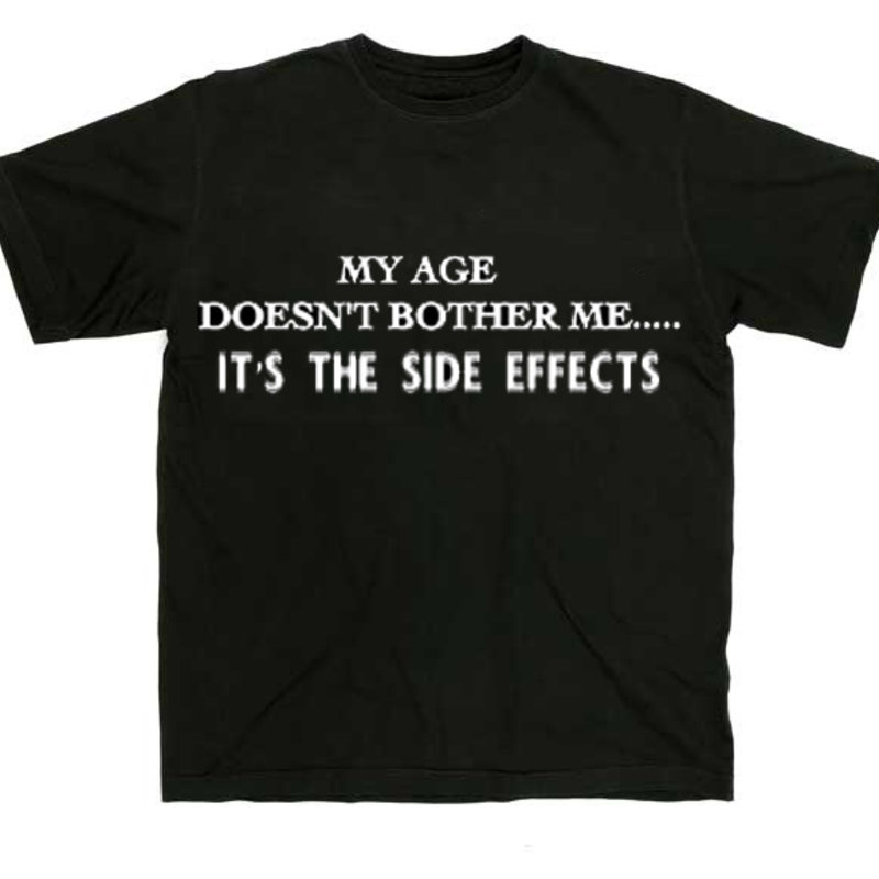 Maverick Tees "Age Doesn't Bother Me" Funny Tee (Mens/Unisex)