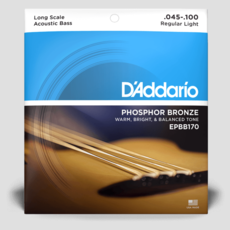 D'Addario D'Addario 45-100 Acoustic Bass Strings, Phosphor Bronze, Long Scale