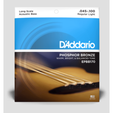 D'Addario 45-100 Phosphor Bronze Acoustic Bass Strings - Long Scale