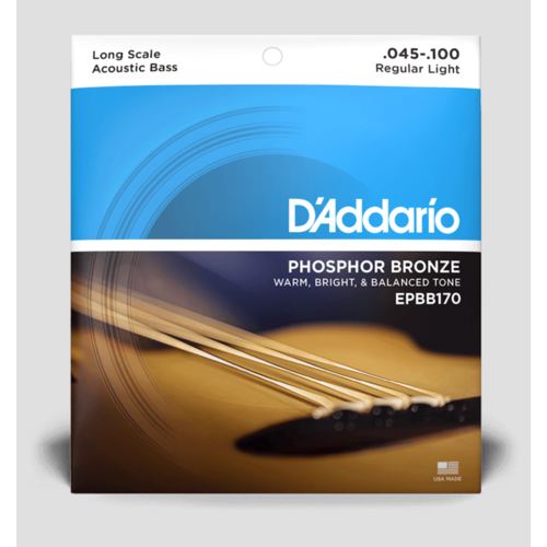 D'Addario 45-100 Phosphor Bronze Acoustic Bass Strings D'Addario 45-100 Phosphor Bronze Acoustic Bass Strings