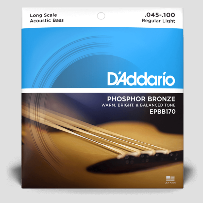 D'Addario D'Addario 45-100 Acoustic Bass Strings, Phosphor Bronze, Long Scale