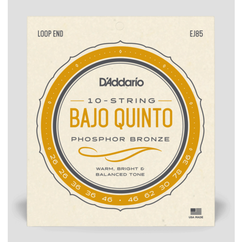 D'Addario Bajo Quinto Phosphor Bronze Strings (10-String) D'Addario Bajo Quinto Phosphor Bronze Strings (10-String)