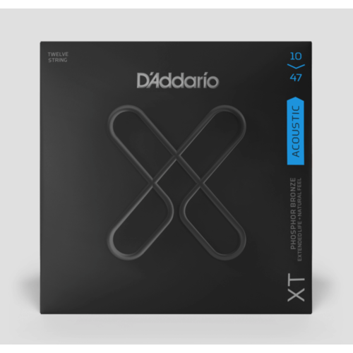 D'Addario XT 10-47 Phosphor Bronze 12-String Acoustic Guitar Strings D'Addario XT 10-47 Phosphor Bronze 12-String Acoustic Guitar Strings
