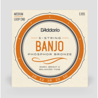 Banjo Strings Phosphor Bronze 5-String Set - Medium