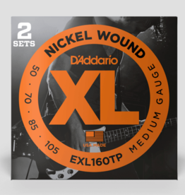 D'Addario D'Addario XL 50-105 Bass Strings, Nickel Wound, Medium (2 Sets)