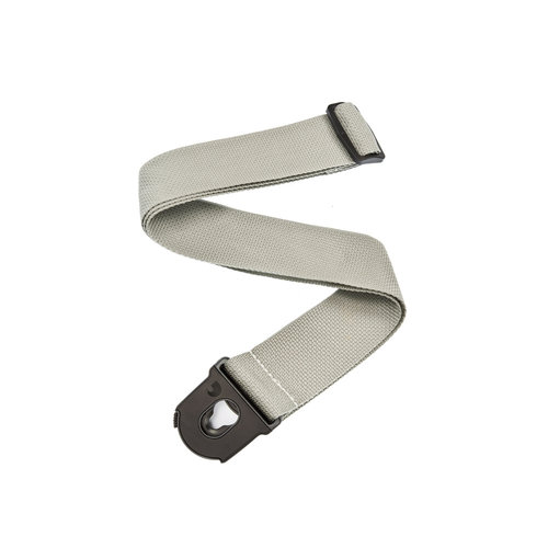 D'Addario Planet Lock Poly Pro Guitar Strap - Silver D'Addario Planet Lock Poly Pro Guitar Strap - Silver