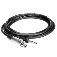 Hosa Balanced Interconnect, XLR3F to 1/4 in TRS