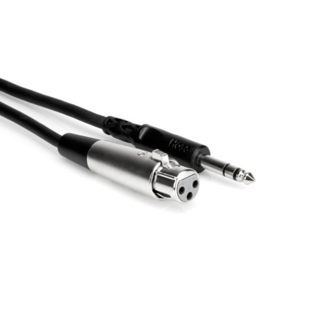 Hosa Balanced Interconnect, XLR3F to 1/4 in TRS