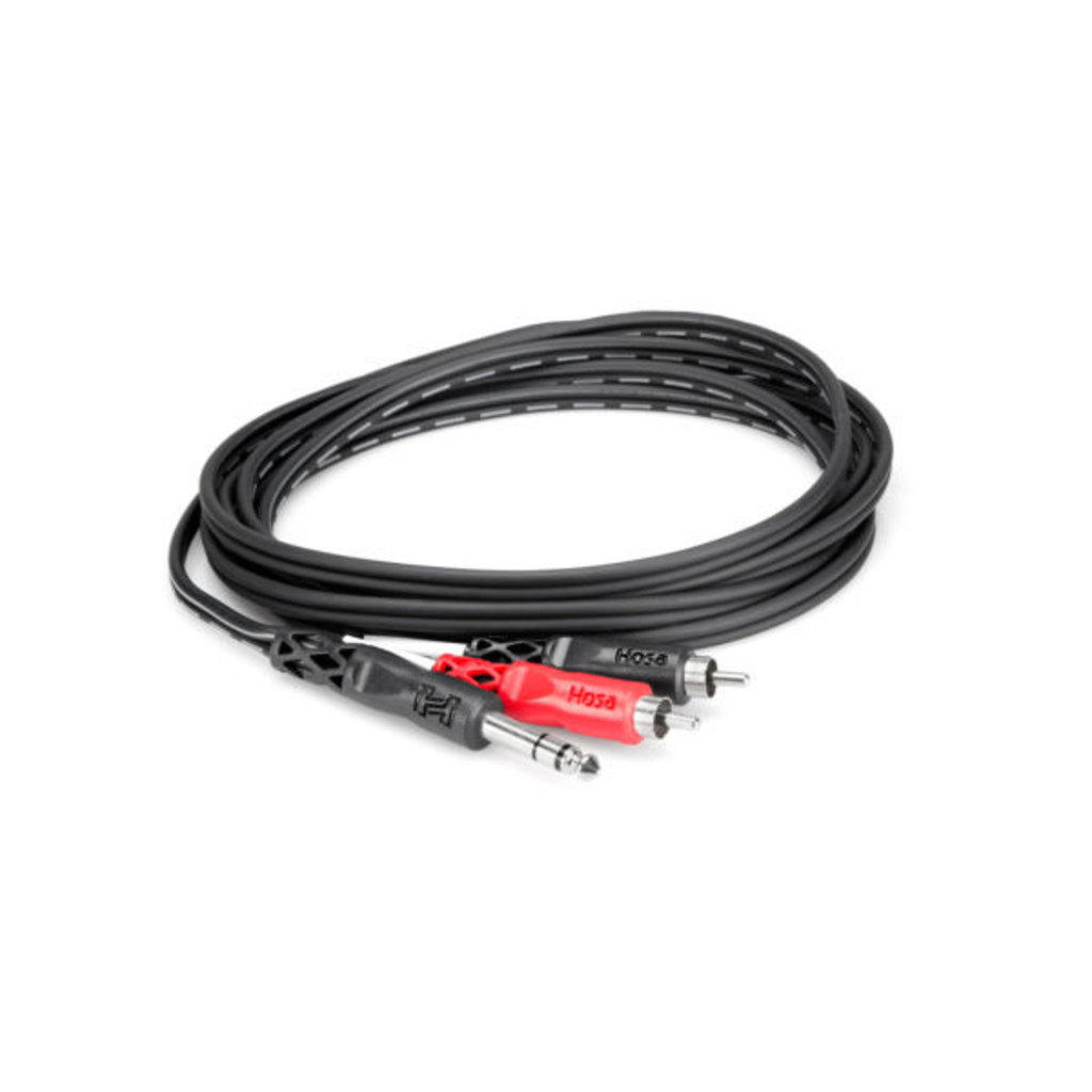 Hosa Insert Cable, 1/4 in TRS to Dual RCA