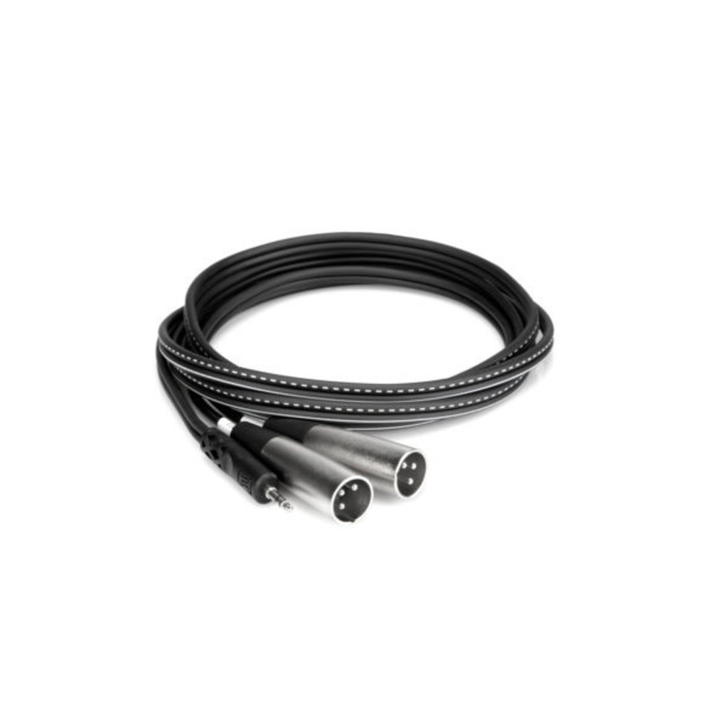 Hosa Stereo Breakout, 3.5 mm TRS to Dual XLR3M