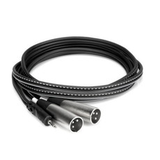 Hosa Stereo Breakout, 3.5 mm TRS to Dual XLR3M