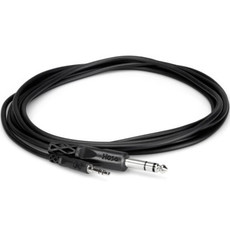 Hosa Stereo Interconnect, 3.5 mm TRS to 1/4 in TRS