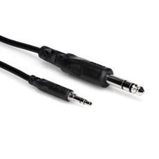 Hosa Stereo Interconnect, 3.5 mm TRS to 1/4 in TRS