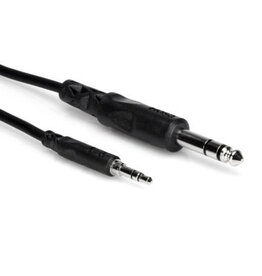 Hosa Stereo Interconnect, 3.5 mm TRS to 1/4 in TRS