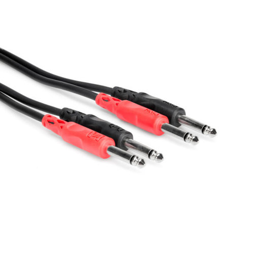 Hosa Stereo Interconnect, Dual 1/4 in TS to Same Hosa Stereo Interconnect, Dual 1/4 in TS to Same