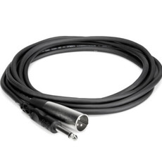 Hosa Unbalanced Interconnect, 1/4 in TS to XLR3M