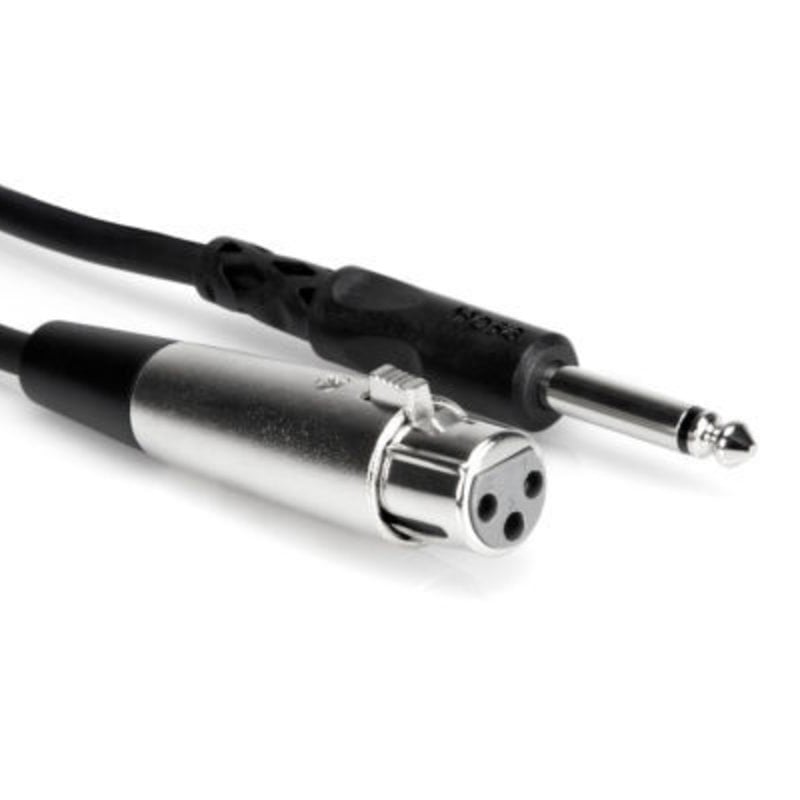 Hosa Unbalanced Interconnect, XLR3F to 1/4 in TS