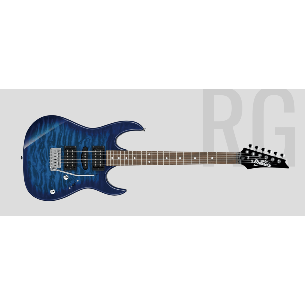 Ibanez Ibanez Gio GRX70QA Electric Guitar (Transparent Blue Burst)