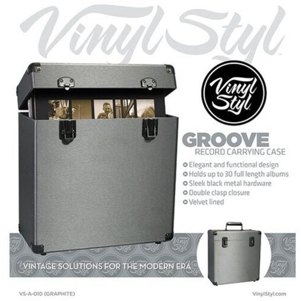 Vinyl Styl Vinyl Styl "Groove" Record Carrying Case (Graphite)