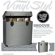 Vinyl Styl Vinyl Styl "Groove" Record Carrying Case (Graphite)