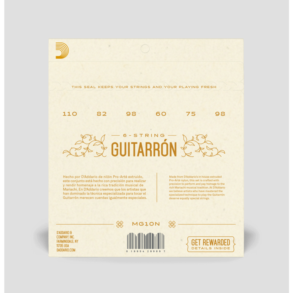 D'Addario D'Addario Guitarrón Strings, Normal Tension