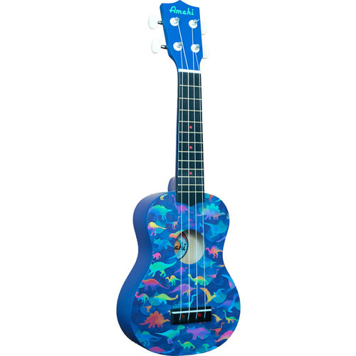 Amahi Soprano Ukulele, Dinosaur Design Amahi Soprano Ukulele, Dinosaur Design