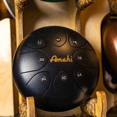Amahi Amahi 8" Steel Tongue Drum (Black)